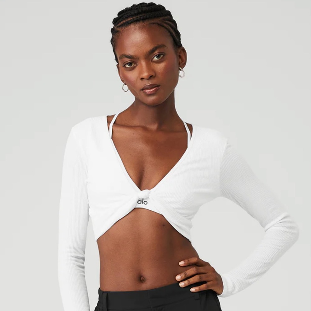 Alo Ribbed Knotty Long Sleeve